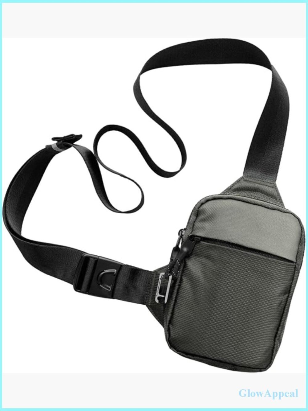 Small Water Resistant Crossbody Sling Bag with RFID Blocking